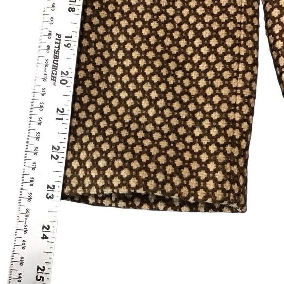 Le Suit Brown Polka Dot Tweed Career Blazer Jacket 12P - Picture 9 of 12